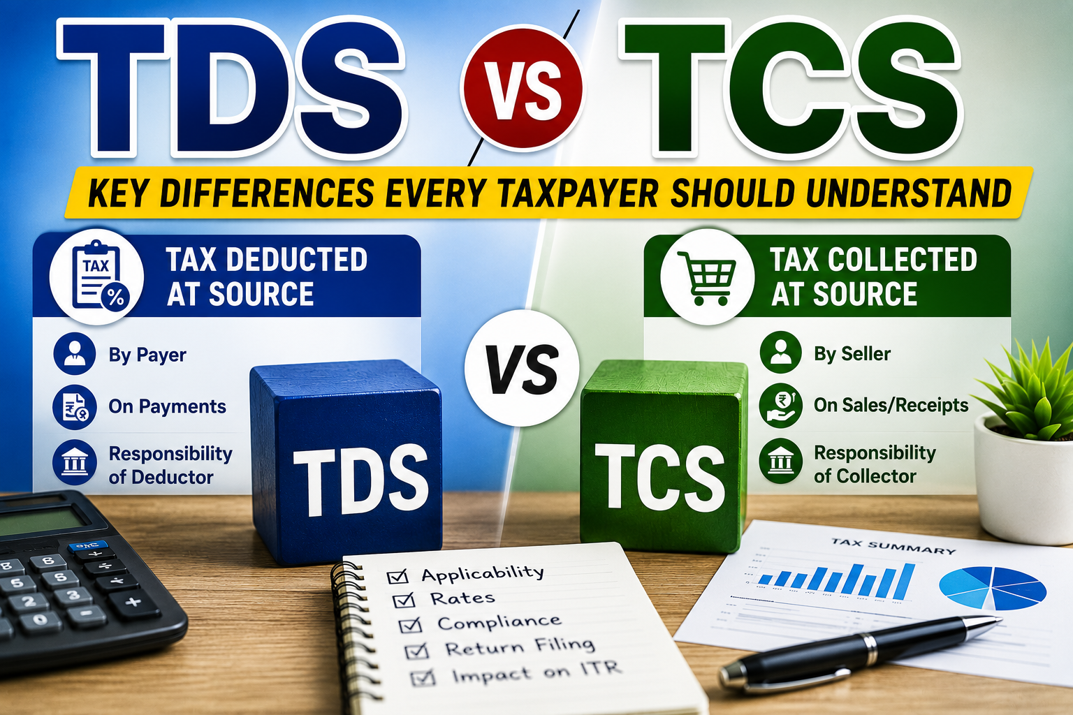 TDS vs TCS: Key Differences Every Taxpayer Should Understand